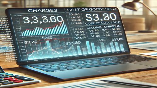 "Breakdown of costs, charges, and COGS related to selling on Temu, including fees and expenses."