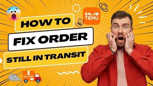 Temu package stuck in transit troubleshooting guide with tips for resolving shipping delays.